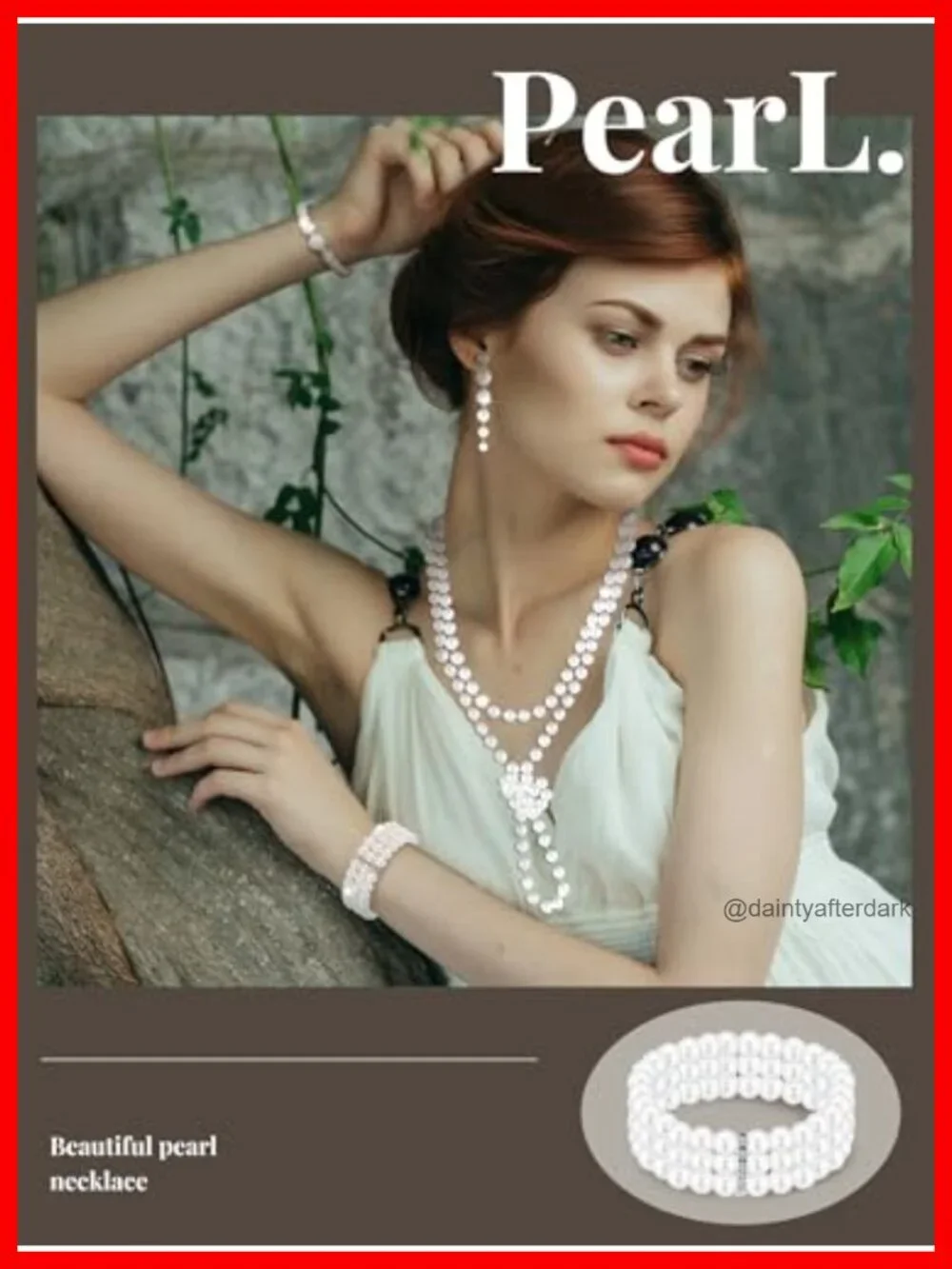 8-Piece Pearl Necklace and Earrings Set for Women Faux Pearl Costume Jewelry Set